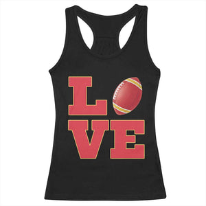 Love Midwest Football Racerback Tank Top Gift For Football Fans TS12 Black Print Your Wear