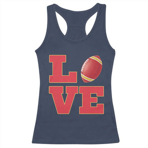 Love Midwest Football Racerback Tank Top Gift For Football Fans TS12 Navy Print Your Wear