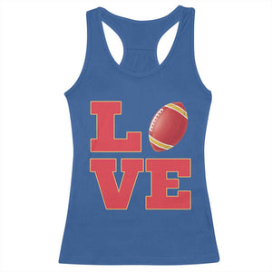 Love Midwest Football Racerback Tank Top Gift For Football Fans TS12 Royal Blue Print Your Wear