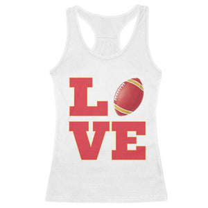 Love Midwest Football Racerback Tank Top Gift For Football Fans TS12 White Print Your Wear