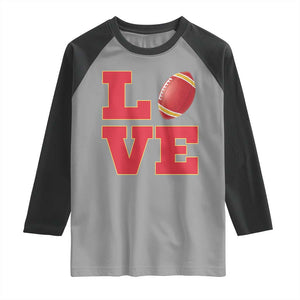 Love Midwest Football Raglan Shirt Gift For Football Fans TS12 Sport Gray Black Print Your Wear