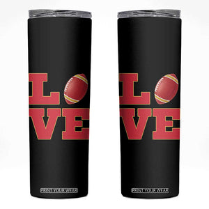 Love Midwest Football Skinny Tumbler Gift For Football Fans TS12 Black Print Your Wear
