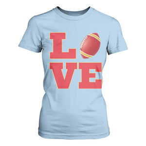 Love Midwest Football T Shirt For Women Gift For Football Fans TS12 Light Blue Print Your Wear