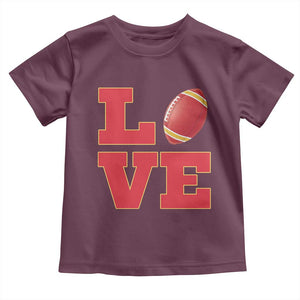 Love Midwest Football Toddler T Shirt Gift For Football Fans TS12 Maroon Print Your Wear