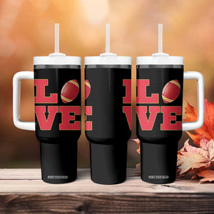Love Midwest Football Tumbler With Handle Gift For Football Fans TS12 Print Your Wear