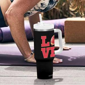 Love Midwest Football Tumbler With Handle Gift For Football Fans TS12 Print Your Wear