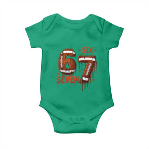 American Football Six Seven Meme Baby Onesie Funny Gen Z Alpha Gift TS12 Irish Green Print Your Wear