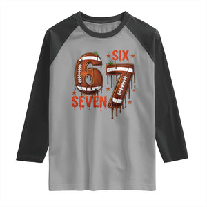 American Football Six Seven Meme Raglan Shirt Funny Gen Z Alpha Gift TS12 Sport Gray Black Print Your Wear