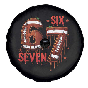 American Football Six Seven Meme Spare Tire Cover Funny Gen Z Alpha Gift TS12 Print Your Wear