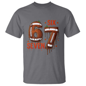 American Football Six Seven Meme T Shirt Funny Gen Z Alpha Gift TS12 Charcoal Print Your Wear
