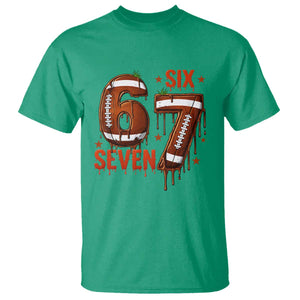 American Football Six Seven Meme T Shirt Funny Gen Z Alpha Gift TS12 Irish Green Print Your Wear