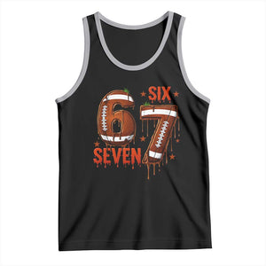 American Football Six Seven Meme Tank Top Funny Gen Z Alpha Gift TS12 Black Athletic Heather Print Your Wear