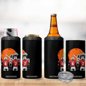 Funny American Football 4 in 1 Can Cooler Tumbler Six Seven Meme TS12 Print Your Wear