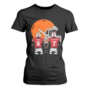Funny American Football T Shirt For Women Six Seven Meme TS12 Black Print Your Wear