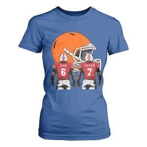Funny American Football T Shirt For Women Six Seven Meme TS12 Royal Blue Print Your Wear