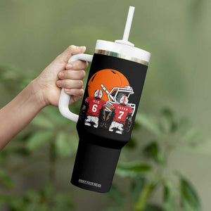 Funny American Football Tumbler With Handle Six Seven Meme TS12 Print Your Wear
