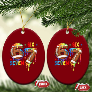Funny American Football Ceramic Ornament 67 Viral Gen Alpha Slang Gift TS12 Print Your Wear