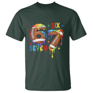 Funny American Football T Shirt 67 Viral Gen Alpha Slang Gift TS12 Dark Forest Green Print Your Wear