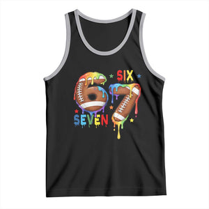 Funny American Football Tank Top 67 Viral Gen Alpha Slang Gift TS12 Black Athletic Heather Print Your Wear