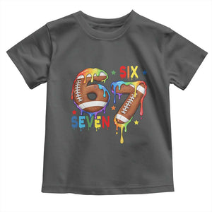 Funny American Football Toddler T Shirt 67 Viral Gen Alpha Slang Gift TS12 Dark Heather Print Your Wear
