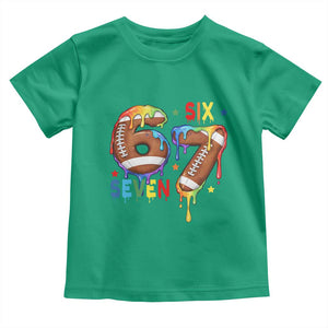 Funny American Football Toddler T Shirt 67 Viral Gen Alpha Slang Gift TS12 Irish Green Print Your Wear