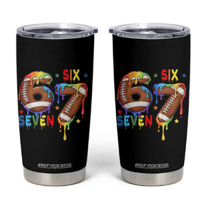 Funny American Football Tumbler Cup 67 Viral Gen Alpha Slang Gift TS12 Black Print Your Wear