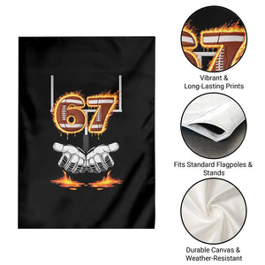 American Football Six Seven Meme Garden Flag Fire Flame Drip TS12 Print Your Wear