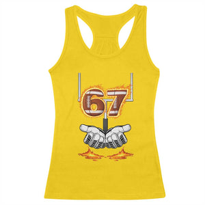American Football Six Seven Meme Racerback Tank Top Fire Flame Drip TS12 Daisy Print Your Wear