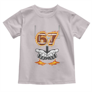 American Football Six Seven Meme Toddler T Shirt Fire Flame Drip TS12 Ice Gray Print Your Wear