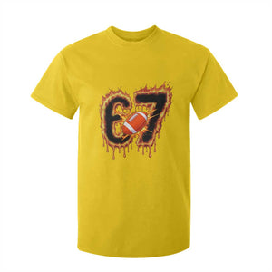 Funny American Football Six Seven T Shirt For Kid Fire Drip 67 Meme TS12 Daisy Print Your Wear
