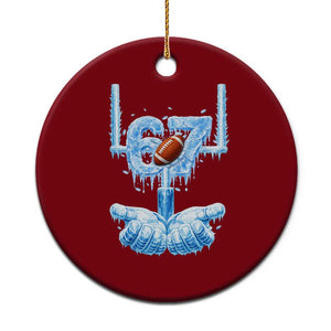 Cool Ice Effect 67 Meme Ceramic Ornament Funny American Football TS12 1pc Red Print Your Wear