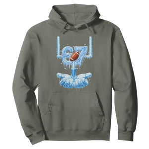 Cool Ice Effect 67 Meme Hoodie Funny American Football TS12 Military Green Print Your Wear
