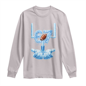 Cool Ice Effect 67 Meme Long Sleeve Shirt Funny American Football TS12 Ice Gray Print Your Wear