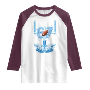 Cool Ice Effect 67 Meme Raglan Shirt Funny American Football TS12 White Maroon Print Your Wear