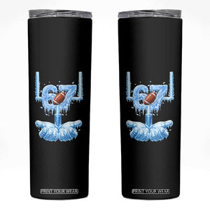 Cool Ice Effect 67 Meme Skinny Tumbler Funny American Football TS12 Black Print Your Wear