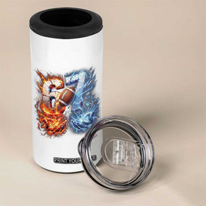 American Football Six Seven Meme 4 in 1 Can Cooler Tumbler Funny Gen Alpha Slang Gift TS12 Print Your Wear