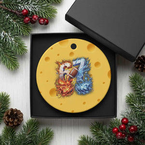 American Football Six Seven Meme Ceramic Ornament Funny Gen Alpha Slang Gift TS12 1pc Yellow Cheese Print Your Wear