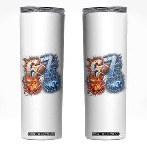 American Football Six Seven Meme Skinny Tumbler Funny Gen Alpha Slang Gift TS12 White Print Your Wear