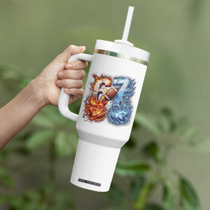 American Football Six Seven Meme Tumbler With Handle Funny Gen Alpha Slang Gift TS12 Print Your Wear