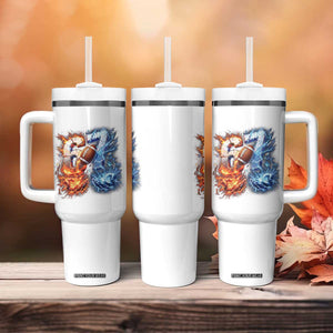 American Football Six Seven Meme Tumbler With Handle Funny Gen Alpha Slang Gift TS12 Print Your Wear