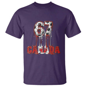 Funny Canada Soccer 67 Meme T Shirt Canadian Soccer Lovers TS12 Purple Print Your Wear