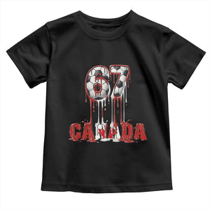 Funny Canada Soccer 67 Meme Toddler T Shirt Canadian Soccer Lovers TS12 Black Print Your Wear