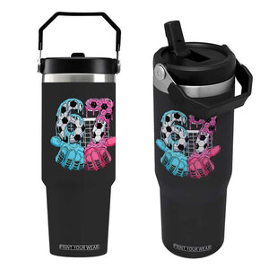 Drip Soccer Six Seven Meme Flip Straw Tumbler Funny Gen Alpha Slang TS12 One Size: 30 oz Black Print Your Wear