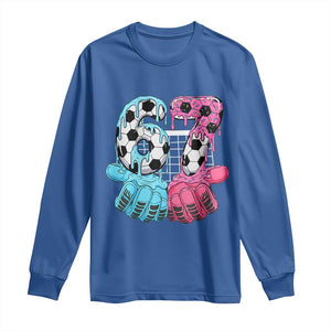 Drip Soccer Six Seven Meme Long Sleeve Shirt Funny Gen Alpha Slang TS12 Royal Blue Print Your Wear