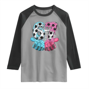 Drip Soccer Six Seven Meme Raglan Shirt Funny Gen Alpha Slang TS12 Sport Gray Black Print Your Wear