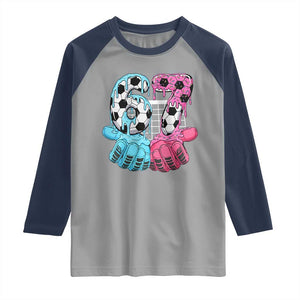 Drip Soccer Six Seven Meme Raglan Shirt Funny Gen Alpha Slang TS12 Sport Gray Navy Print Your Wear