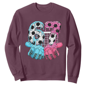 Drip Soccer Six Seven Meme Sweatshirt Funny Gen Alpha Slang TS12 Maroon Print Your Wear