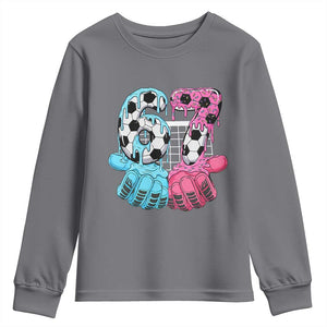 Drip Soccer Six Seven Meme Youth Sweatshirt Funny Gen Alpha Slang TS12 Charcoal Print Your Wear