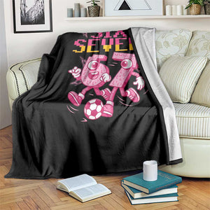 Funny Gen Z Alpha Gift Throw Blanket Six Seven Meme Soccer Lover TS12 Print Your Wear