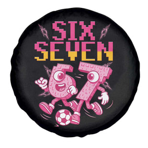 Funny Gen Z Alpha Gift Spare Tire Cover Six Seven Meme Soccer Lover TS12 Print Your Wear